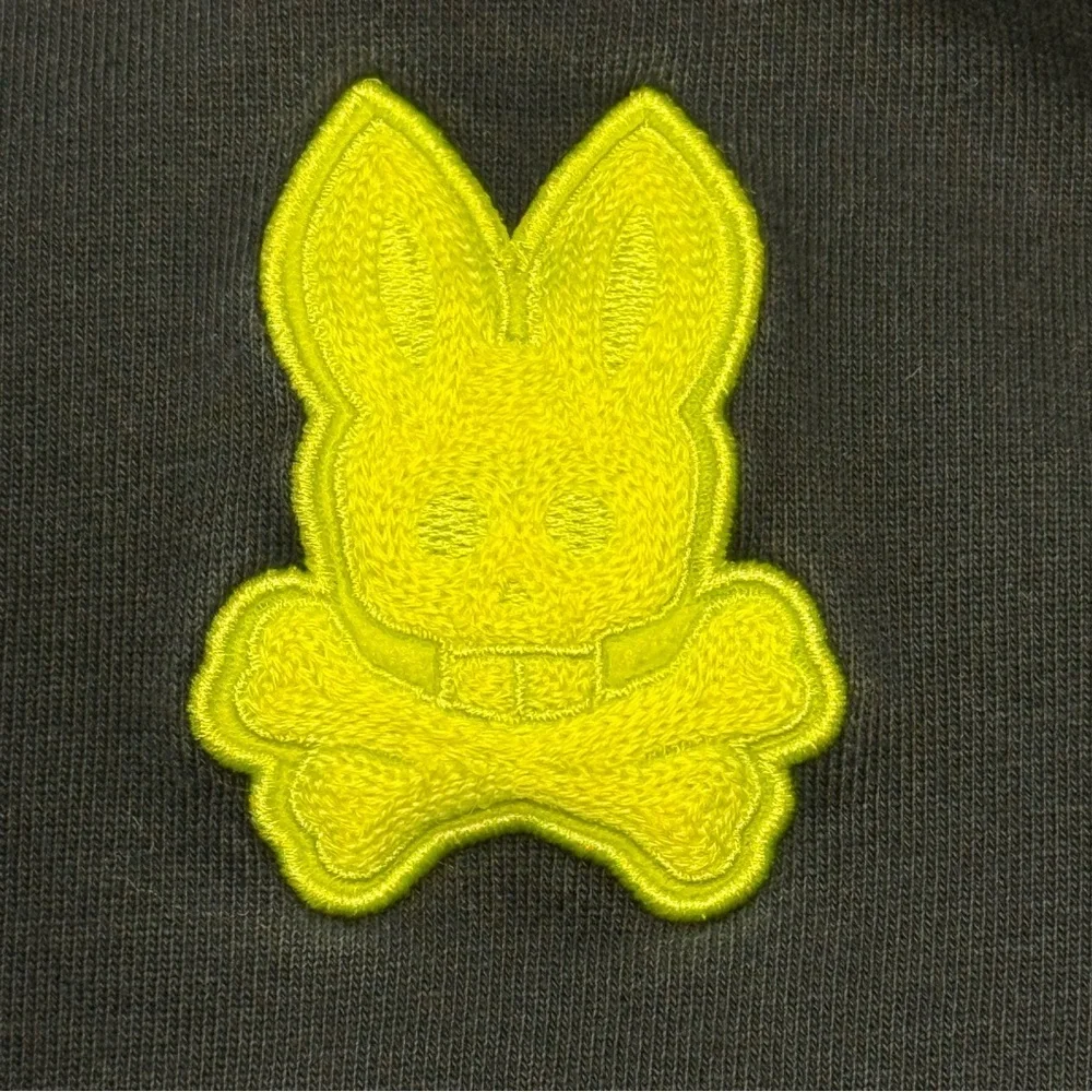 Psycho Bunny Navy Sweatshirt with Vibrant Yellow Emblem